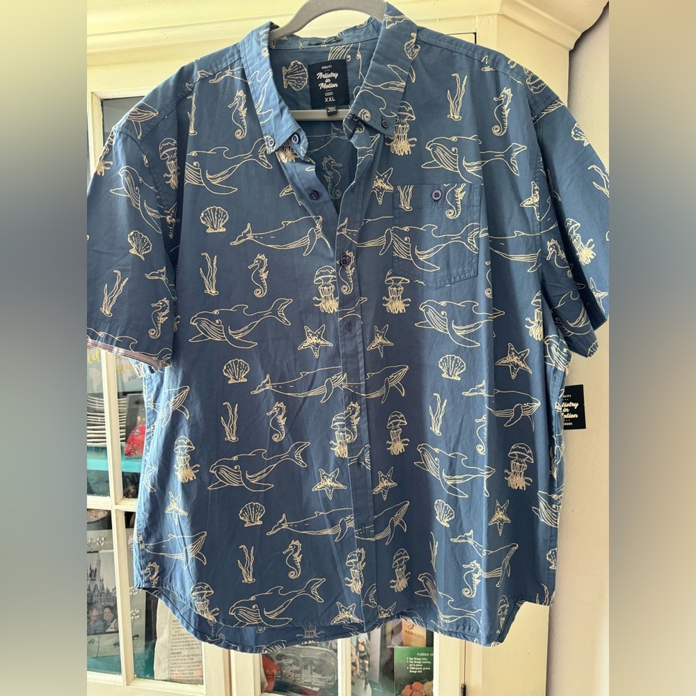 Brand New Ocean-Themed Men's Shirt